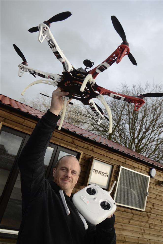 Stefan Mirfin has set up a new business making and selling drones