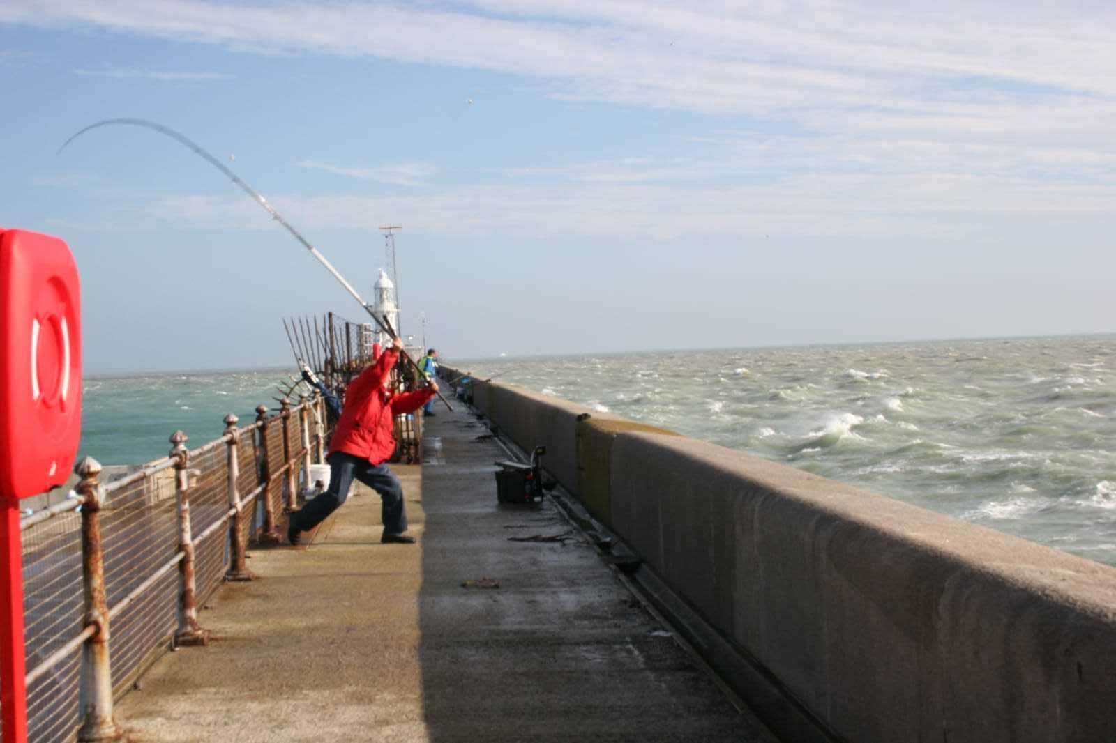 Past angling on Admiralty Pier, which happened until 2018. Picture: Richard Yates