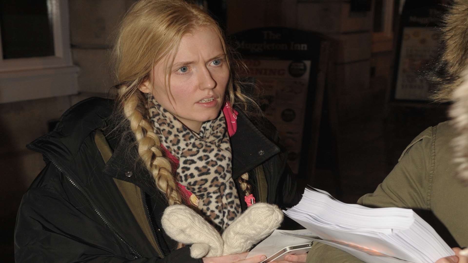 Patrick Lamb's girlfriend, Natasha Morgan, organised a late night search and leaflet distribution