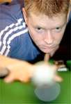 GERARD GREENE: facing Jimmy White for the first time