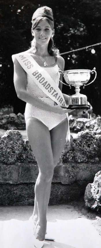 Marilyn when she was crowned Miss Broadstairs in 1967
