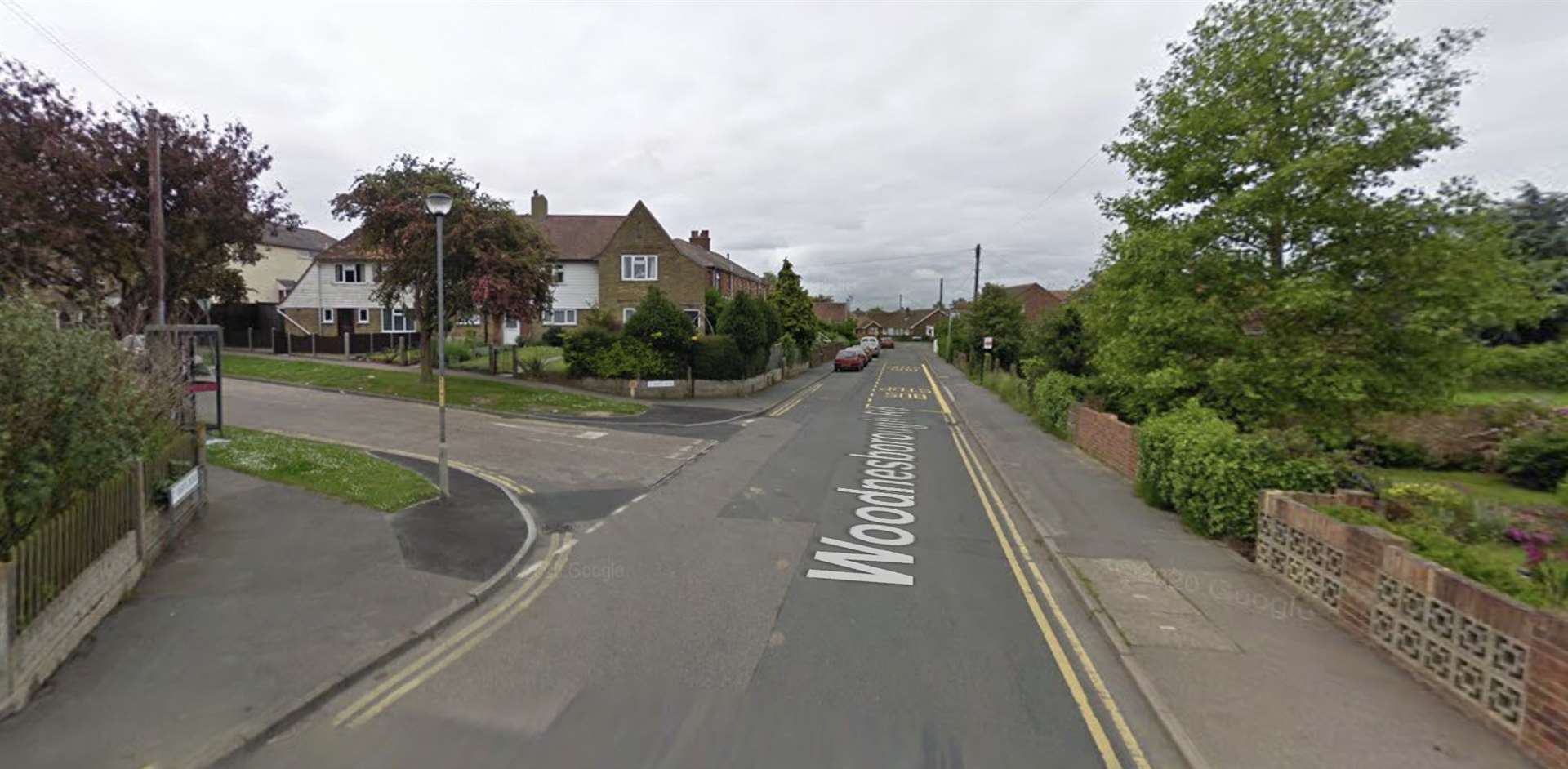 The attack happened at the junction between Woodnesborough Road and St Barts Road in Sandwich. Picture: Google Street View