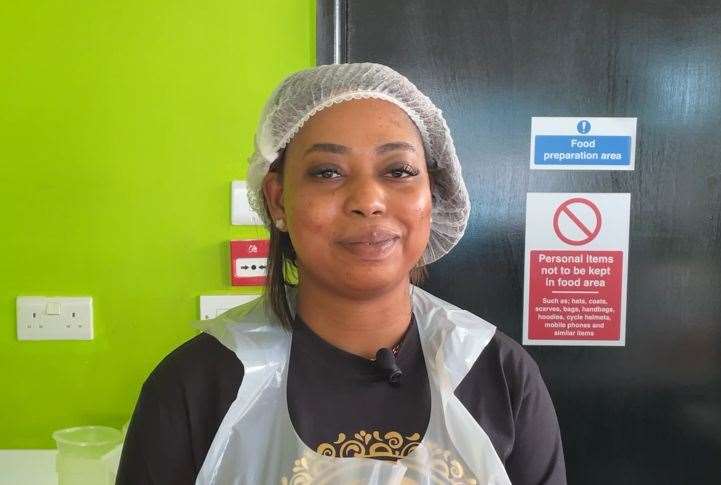Abby Adesina, owner of Abby's Kitchen in Roman Square, just off Sittingbourne High Street