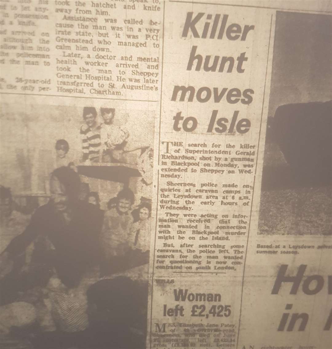 How The Sheerness Times Guardian covered the search for killer Sewell in 1971