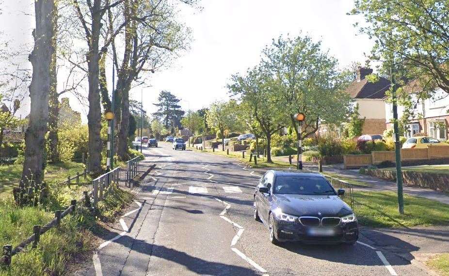Penenden Heath Road in Maidstone was closed for an hour following a two-car crash. Picture: Google