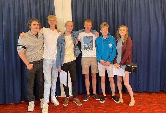 Top achievers at Bethany School celebrate their A-level results Picture: Bethany School