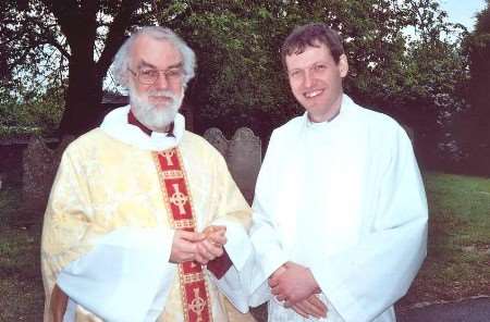 The Archbishop with the Rev Andrew Sewell. Picture: TREVOR STURGESS