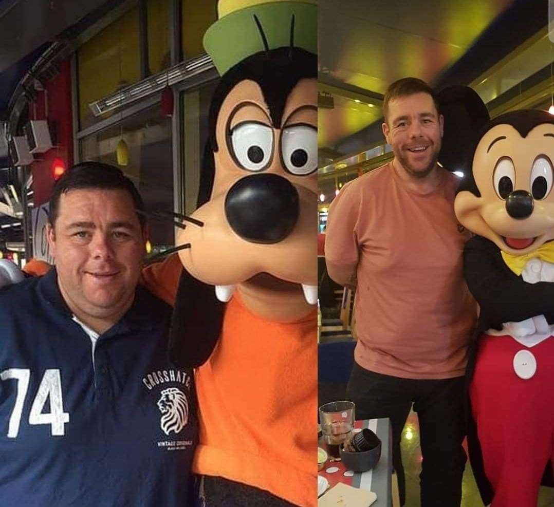 Shaun Kay returned to Disneyland 11.5st slimmer