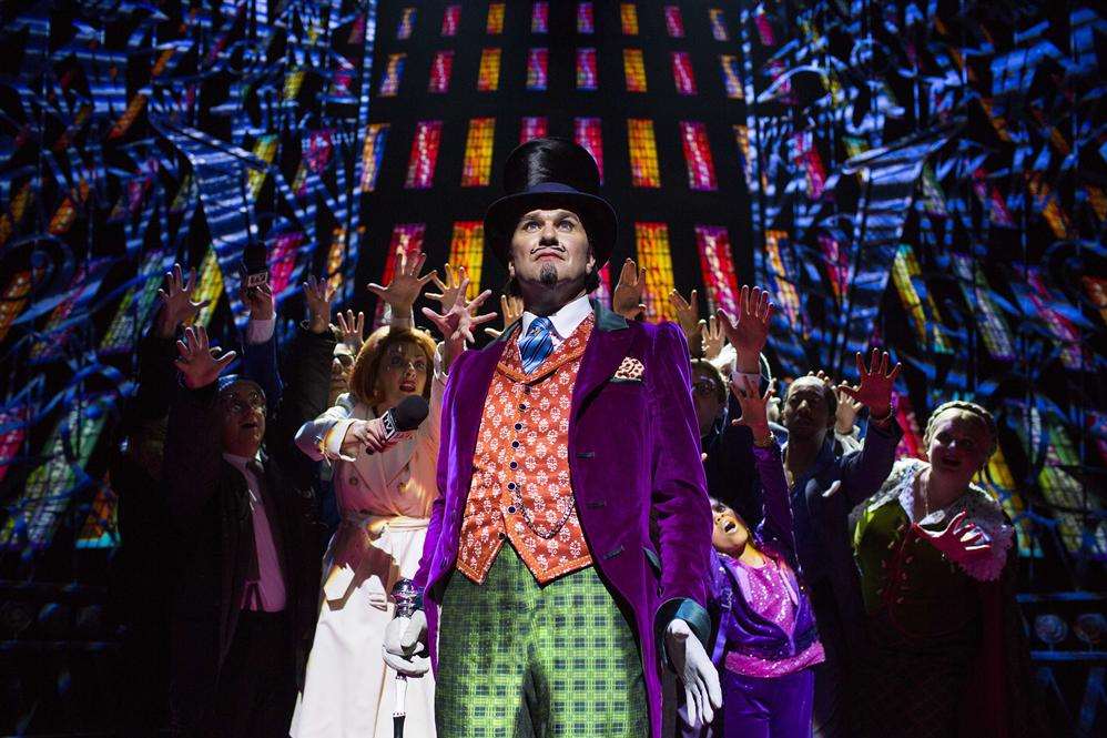 Douglas Hodge and cast of Charlie and the Chocolate Factory