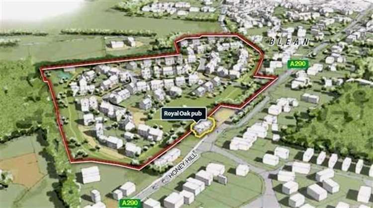 Gladman's proposed site for new housing in Blean