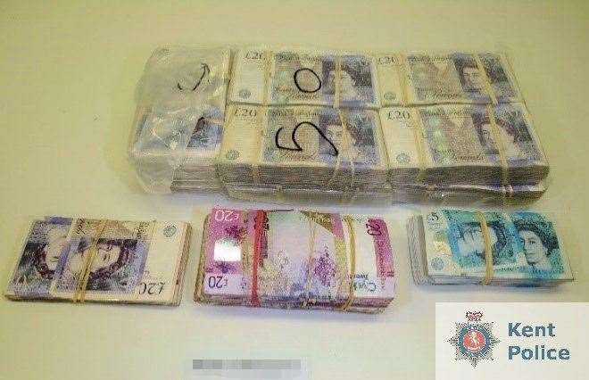 In total, £270,000 in cash was found