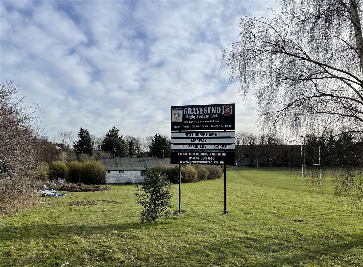 The bowls club on Gravesend Rugby Club land shut in 2020
