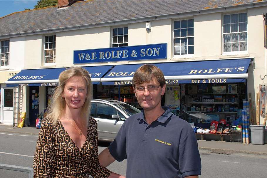 Patricia and Spenser Rolfe, who run W&E Rolfe & Son in New Romney. Picture: Robert Berry