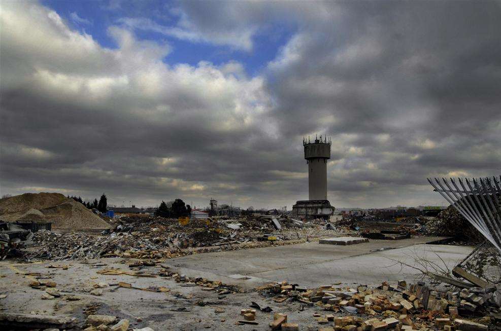 Picture Barry Crayford took at the old paper mill site in Sittingbourne