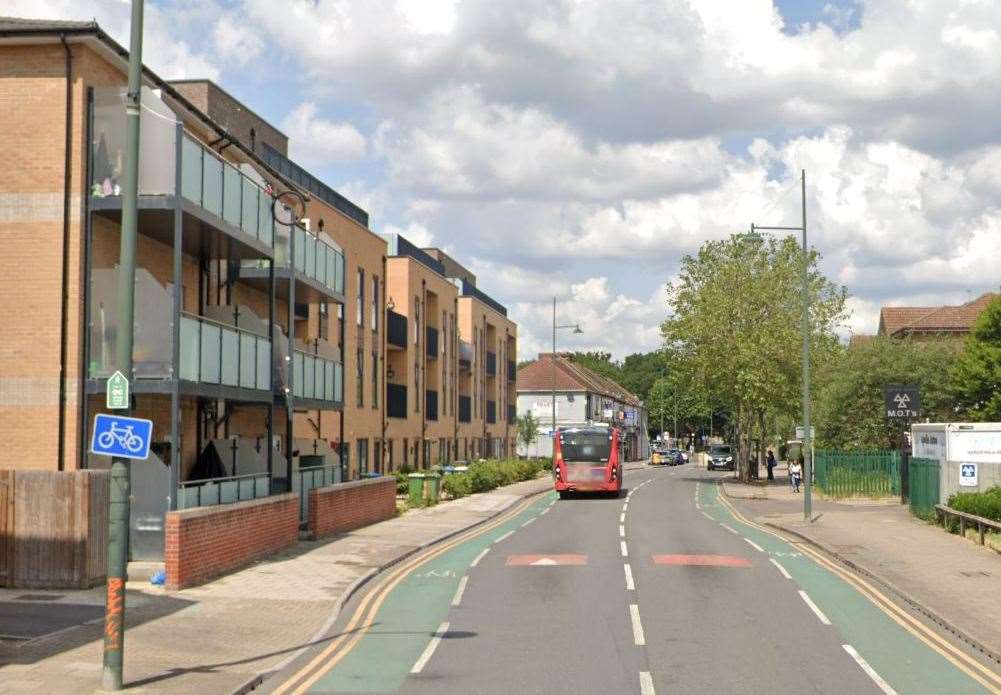 A man has died after being hit by a bus in West Street, Erith. Picture: Google Maps