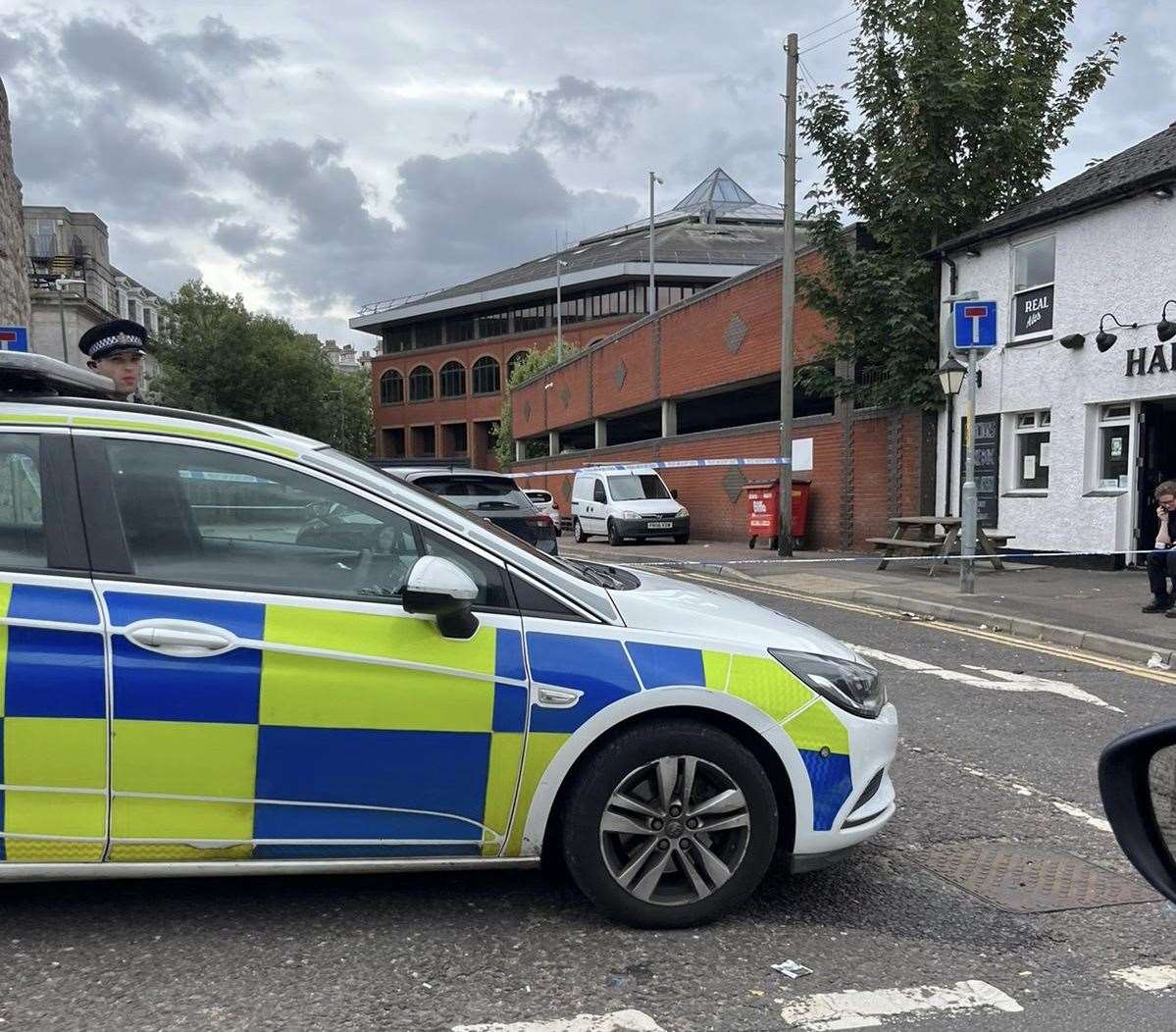 The Hare and Hounds was closed on Sunday morning as police carried out their investigations