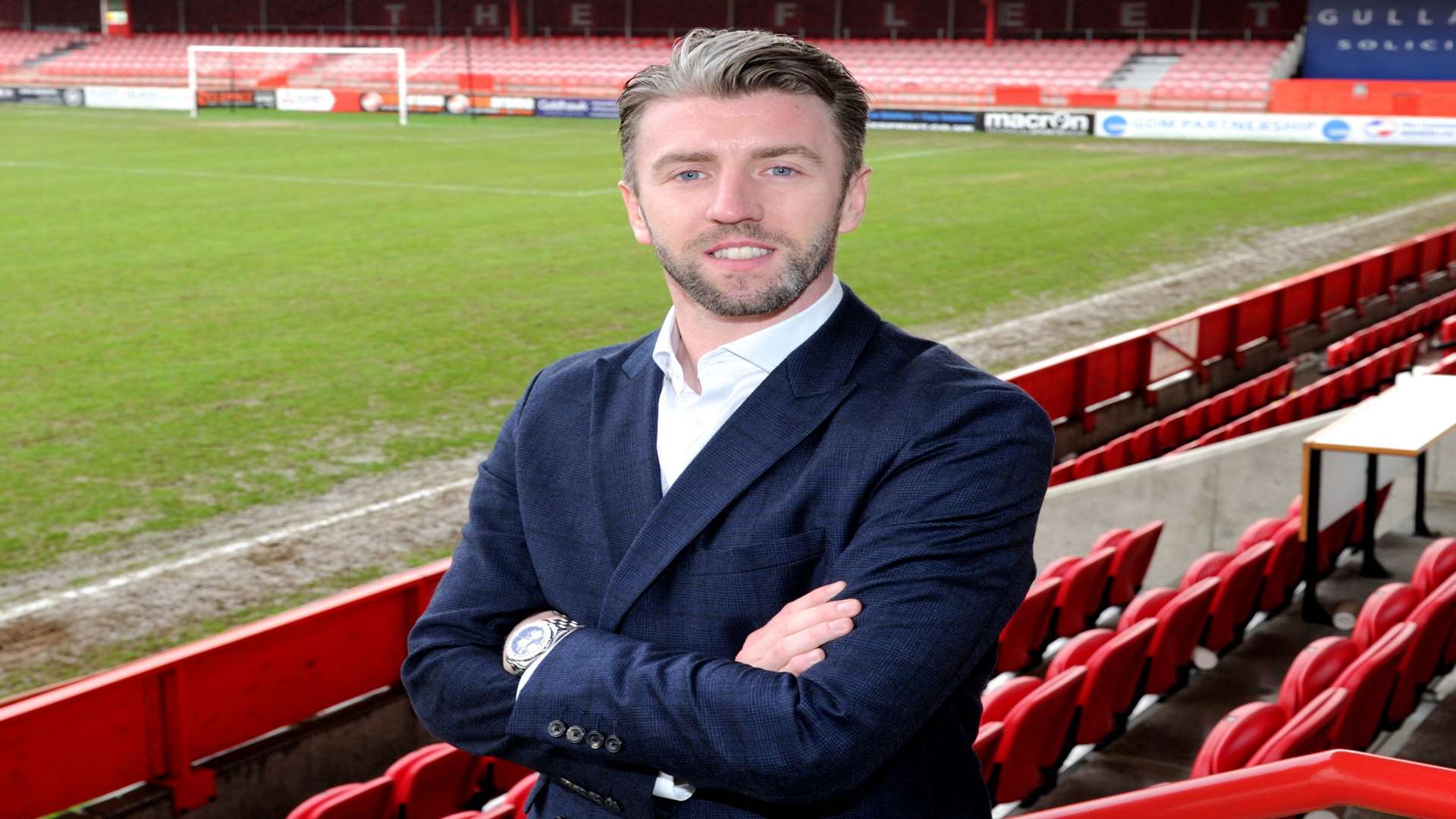 Dean Pooley replaces Peter Varney as vice-chairman at Stonebridge Road Picture: Simon Hildrew