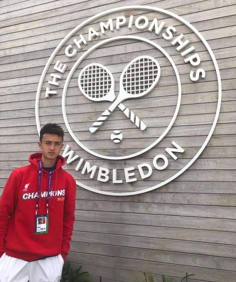 Patrick Brady made his debut at the Wimbledon Juniors earlier this month