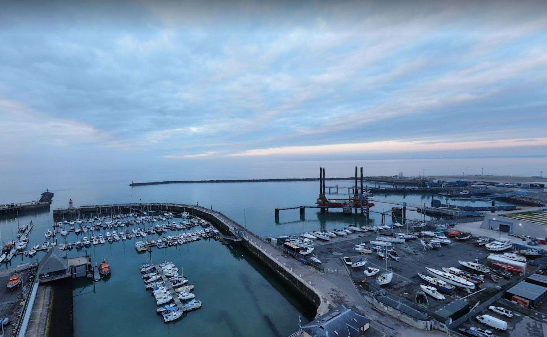 Ramsgate Port will open to commercial operations after the search for an operator. Picture: Google