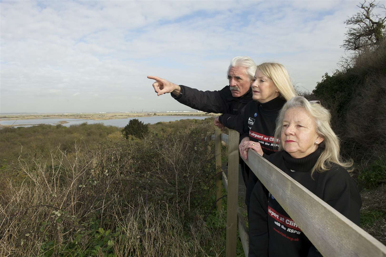 The trio of campaigners - George Crozer, Joan Darwell and Gill Moore - who were so instrumental in stopping the airport plans. Picture: Andy Payton