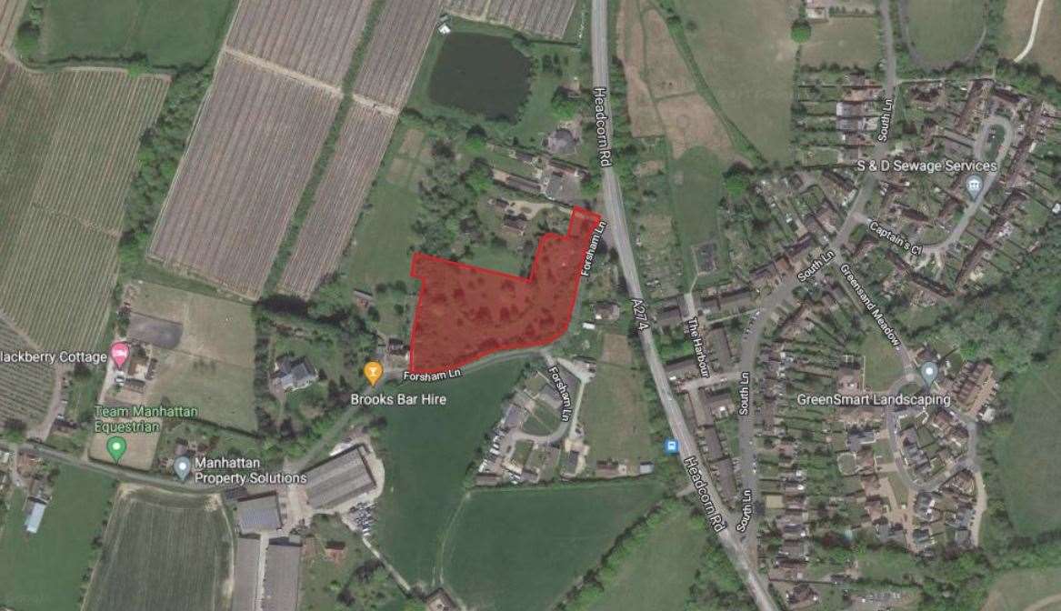 The proposed site of the care home