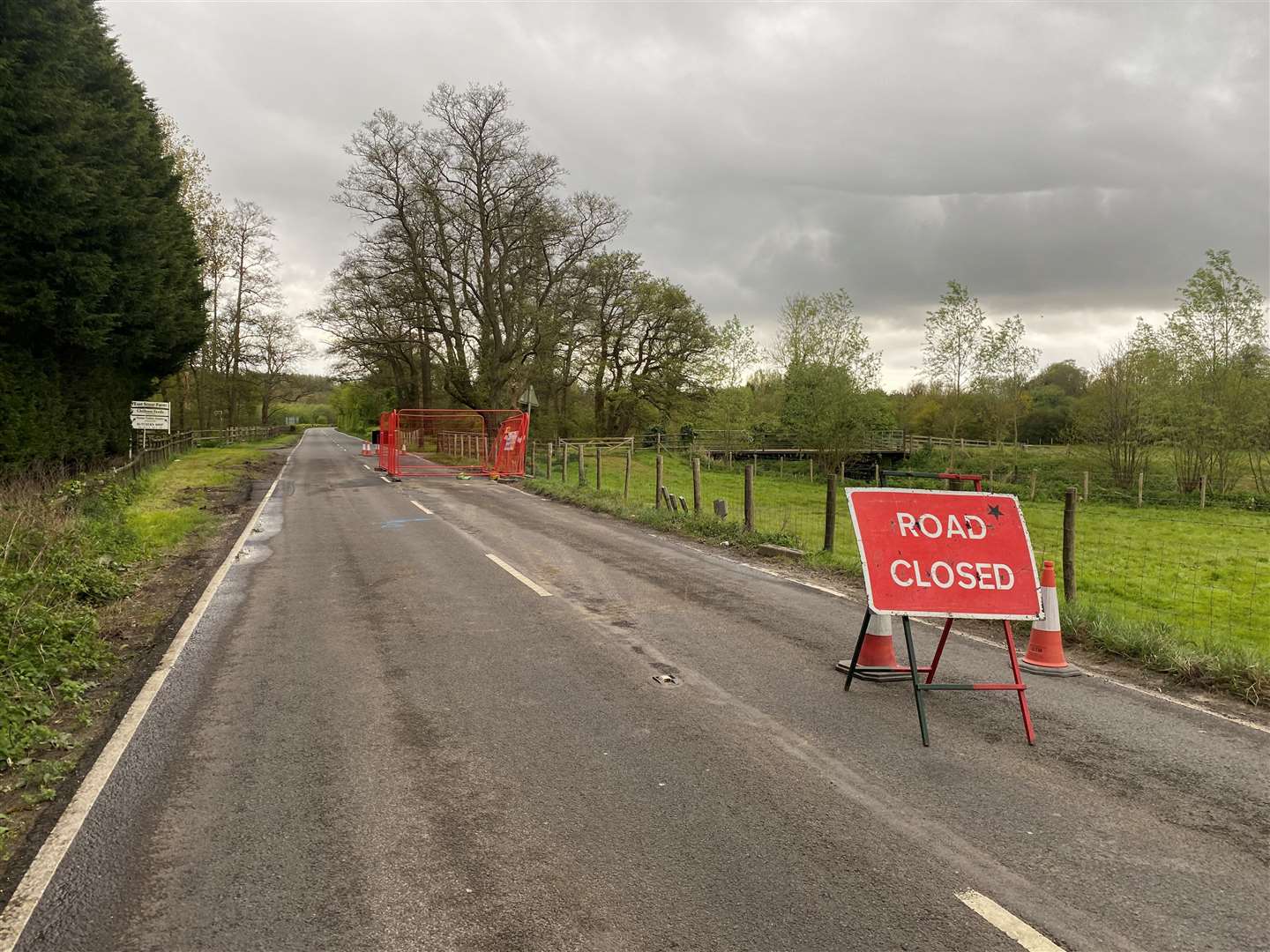 The A28 Ashford Road has been closed for the third time for SGN works