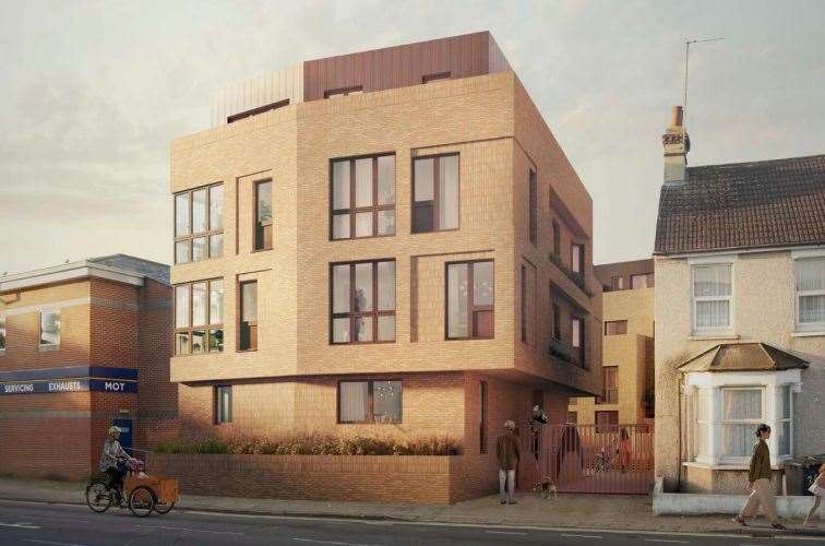 Two buildings and nine new homes will be built in Westgate Road, Dartford. Picture: Ridge and Partners LLP