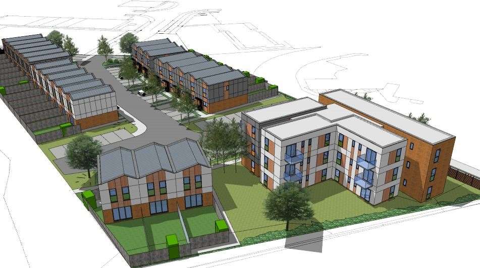 A CGI overview of how the development will look. Picture: Kentish Projects