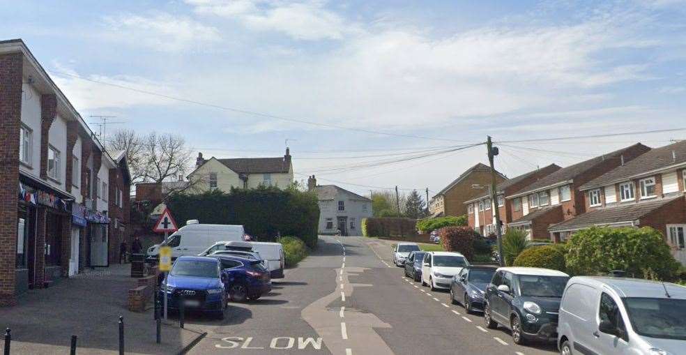 The attack happened at an unidentified location near School Lane, in Higham. Picture: Google