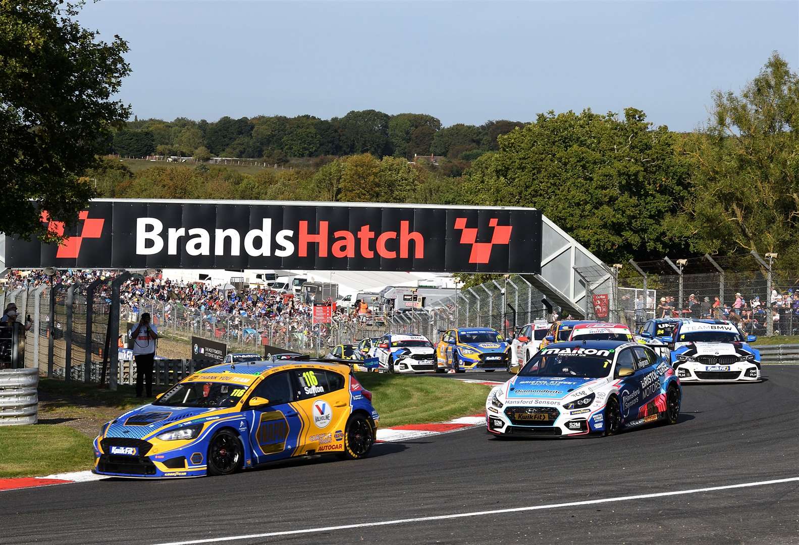 Ash Sutton beat title rival Tom Ingram to the 2023 crown; Alliance Racing bosses say “pretty much every area” of the Ford Focus ST was improved over the winter. Picture: Simon Hildrew