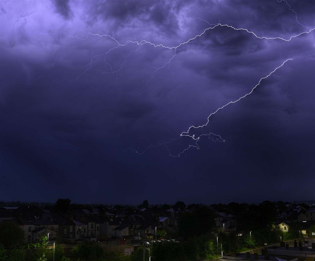 Lightning over Gravesend. Picture: Jason Arthur