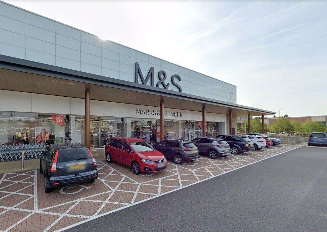 The suspects were stopped as they exited a Marks and Spencer store in Eclipse Retail Park, Maidstone. Photo: Google