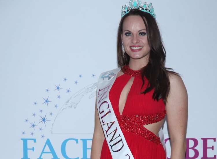 Toni is representing England at the Face of The Globe beauty pageant
