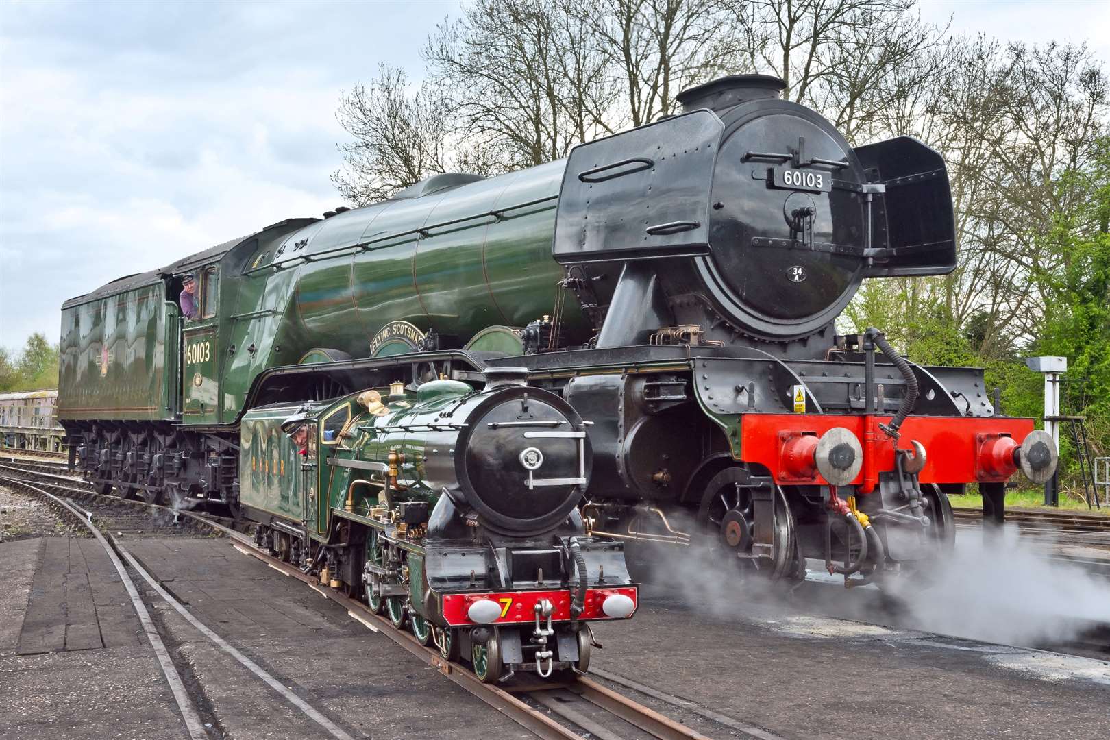 The two legends of steam were reunited at the Bluebell Railway in East Sussex. Picture: Steve Town/Romney Hythe and Dymchurch Railway