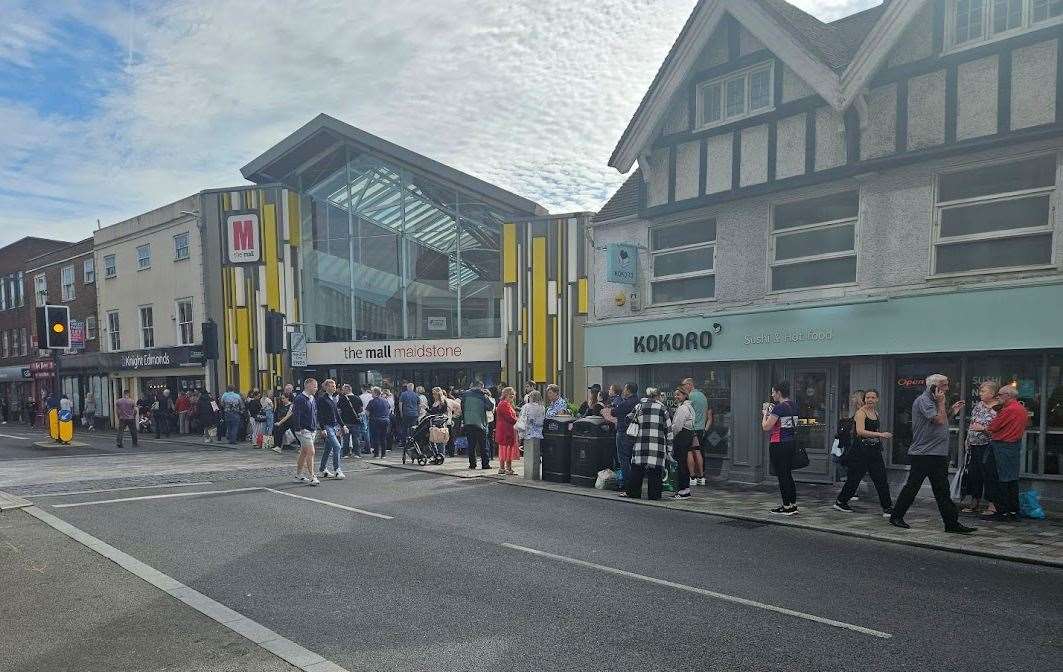 The shopping centre was evacuated after reports of "suspicious items"