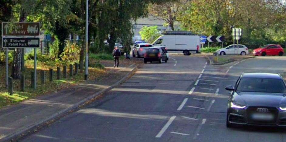 Officers had spotted the car in Eurolink Way, Sittingbourne. Picture: Google