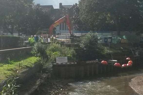 The Environment Agency is currently carrying out engineering works in Tonbridge