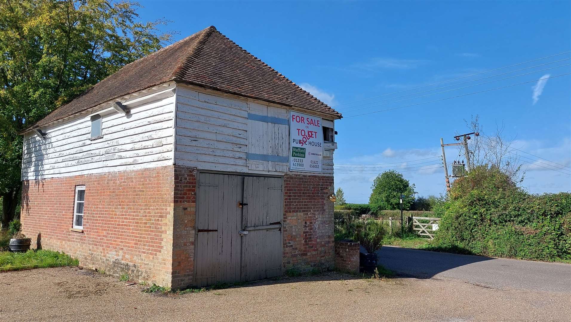 The former coach house will be used as a classic car workshop for the time being