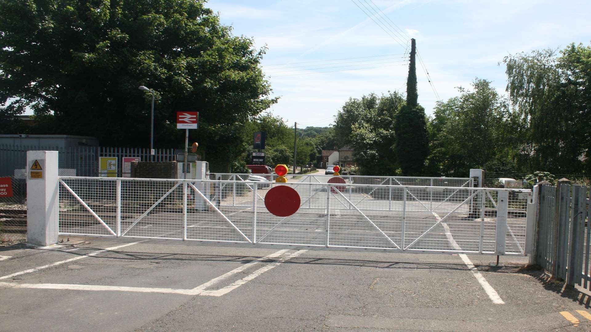 The new gates at Chartham.