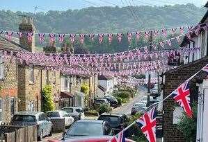 There's plenty of bunting to celebrate the Jubilee in Burham. Picture Joanna Rickwood (57069198)