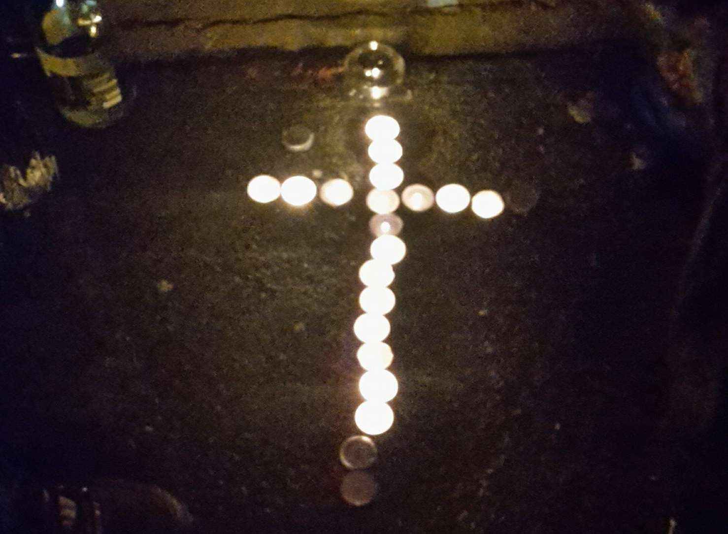 Volunteer group One Big Family held a candlelit vigil after two homeless men died in Chatham town centre