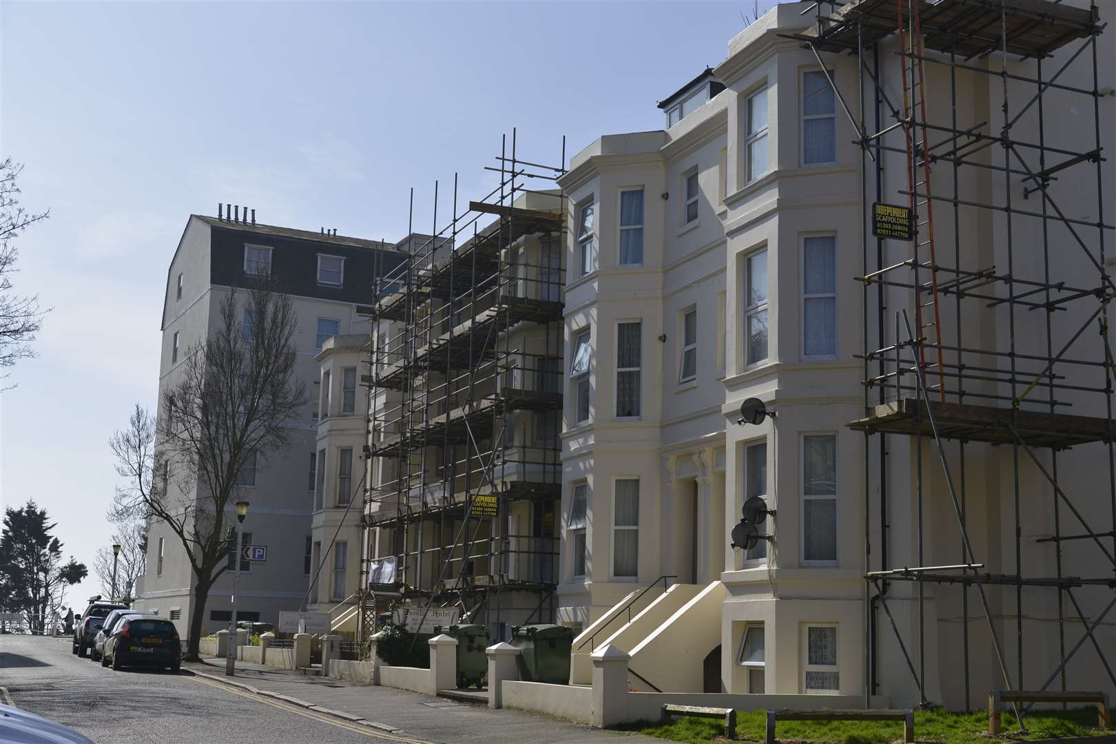 Shakespeare Terrace, Folkestone where a fire broke out in a flat. File picture