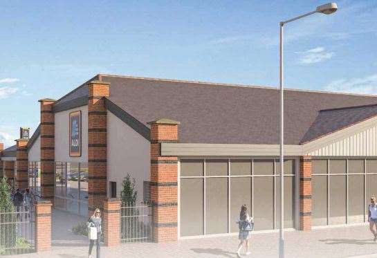 Pedestrians will still be able to access Aldi from East Street, Sittingbourne, Picture: Aldi