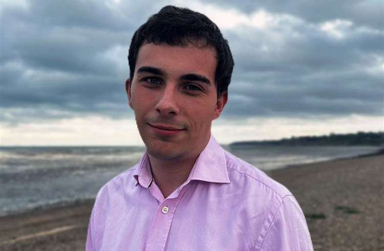 Oliver Eakin was unsuccessful in his bid to win the Minster Cliffs seat for the Tories