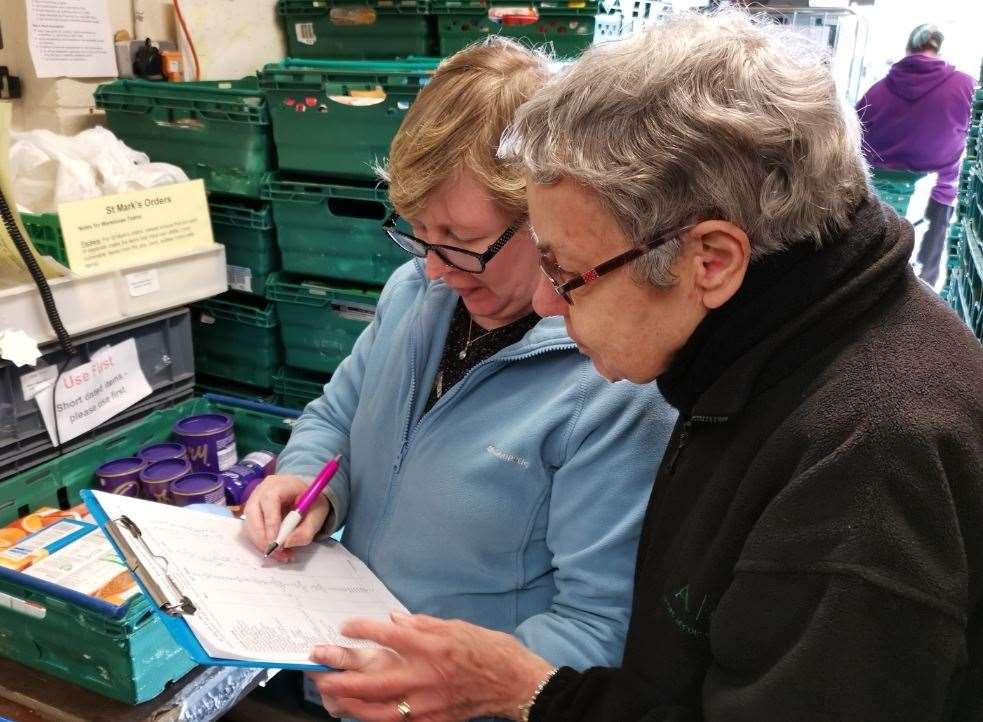 Hundreds of volunteers work across food bank centres in Medway