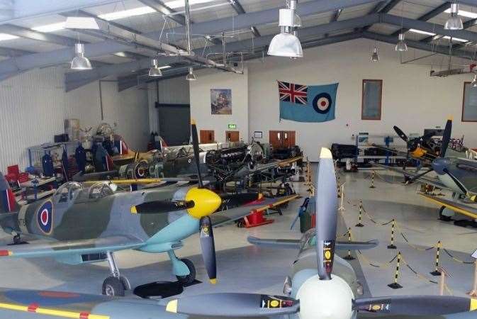 The company hope to fly ones of the planes over Capt Moore's home. Picture: Biggin Hill Aircraft Hangar