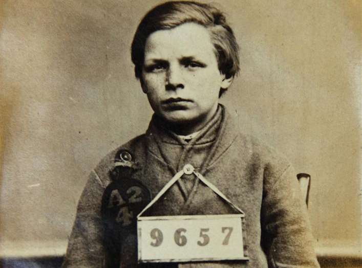 Some young offenders subjected to the early mug shot treatment were very young indeed, as this unnamed boy illustrates