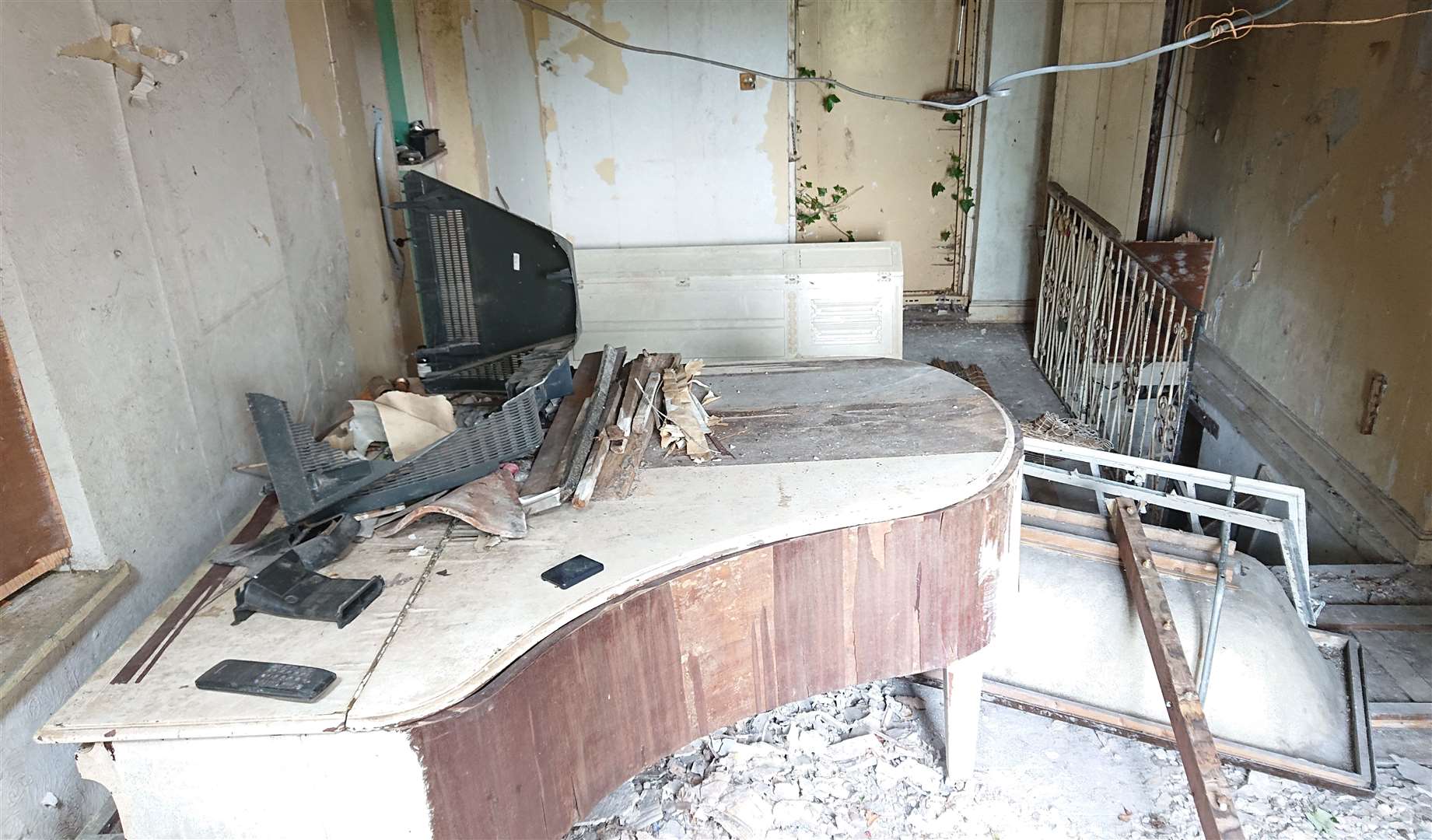 The inside of the former home of Jackie Pollo, taken by Paul Jones