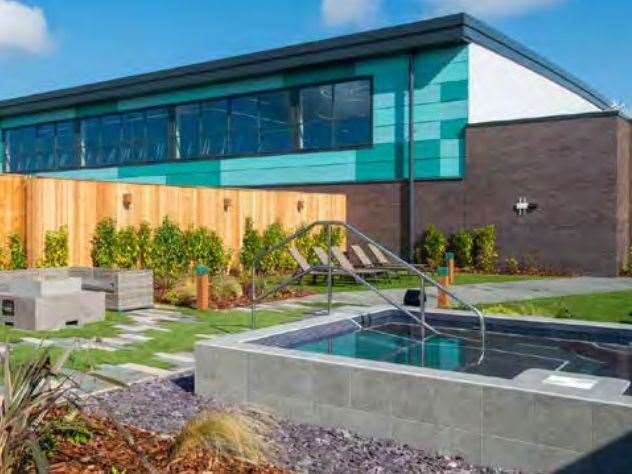 What a typical David Lloyd spa garden looks like. Picture: David Lloyd Leisure
