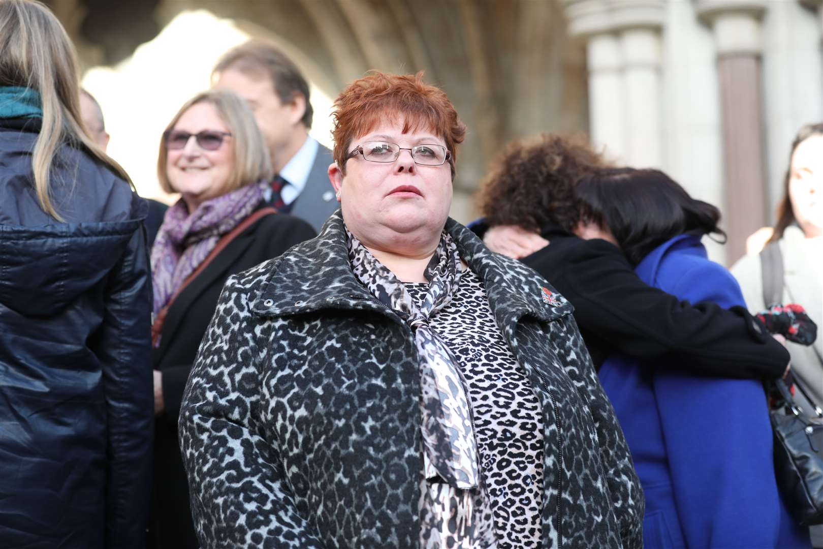 Sarah Jane Young, the daughter of one of the Hyde Park victims, outside court in 2019 (Isabel Infantes/PA)
